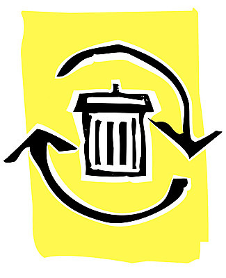 포토 JPG 해외이미지 화살 사람없음 노란색 재활용 쓰레기통 거친 폐기물 상쾌 낭비 목판화 해외202004 해외포토 감정 컬러 컨셉 쓰레기 친환경 파일형식 이미지허브