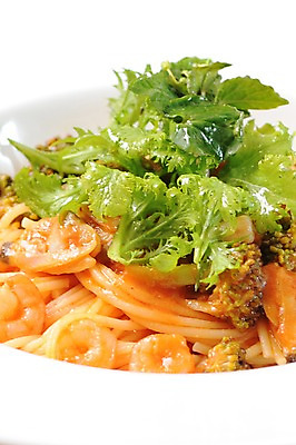 포토 JPG 접시 음식 채소 새우 스파게티 근접촬영 사람없음 면류 국내포토 식기 뷰포인트 파스타 갑각류 파일형식