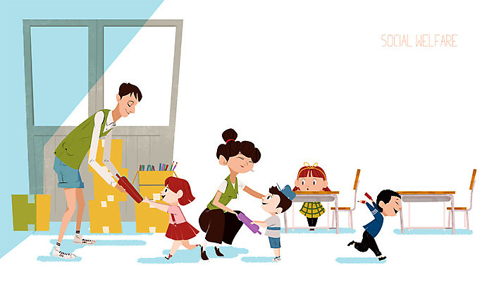 PSD 여자 남자 어린이 캠페인 의자 일러스트 교실 학용품 실내 사람 여러명 성인 상자 문 봉사 도움 사회복지 복지 책상 국내일러스트 교육 가구 다수 컨셉 학교 문구용품 내부 사회이슈 파일형식