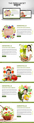 PSD 템플릿 여자 어린이 음식 웹템플릿 채소 사이트템플릿 여러명 성인 농작물 홈페이지 홈페이지시안 샐러드 한국인 친환경 유기농 시차스크롤 반응형 패럴렉스 이미지템플릿 웰빙 다수 농업 사람 동양인 환경 파일형식