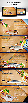 PSD 템플릿 음식 웹템플릿 사이트템플릿 도마 어류 사람없음 홈페이지 홈페이지시안 레몬 시차스크롤 반응형 패럴렉스 이미지템플릿 과일 주방용품 수중동물 파일형식