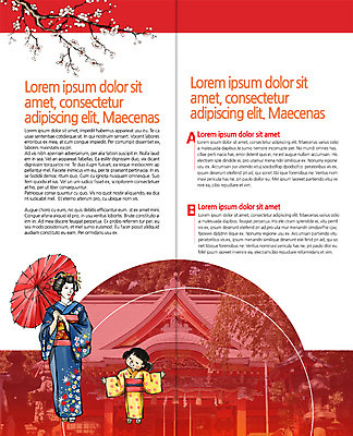 PSD 템플릿 편집 표지디자인 북디자인 출판디자인 여자 내지 어린이 리플렛 고건축 2단접지 북커버 팜플렛 성인 두명 기모노 일본인 일본여행 일본건축 일본우산 이미지템플릿 외국인 건축물 해외여행 우산 사람 동양인 일본 동양건축 일본전통의상 파일형식