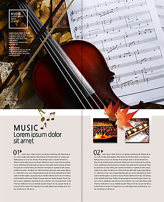 PSD 템플릿 편집 표지디자인 북디자인 출판디자인 내지 음악 리플렛 단풍 낙엽 2단접지 북커버 음표 사람 팜플렛 여러명 가을 플루트 바이올린 악보 오케스트라 이미지템플릿 기호 계절 다수 잎 현악기 문화예술 관악기 악단 파일형식