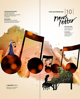 PSD 템플릿 편집 표지디자인 북디자인 출판디자인 드레스 여자 표지 실루엣 악기 음악 리플렛 연주 2단접지 북커버 음표 노래 팜플렛 성인 두명 건반 스탠드마이크 오선지 그랜드피아노 이미지템플릿 기호 옷 문화예술 촬영기법 사람 피아노 악보 마이크 오선 파일형식