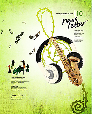 PSD 템플릿 편집 표지디자인 북디자인 출판디자인 여자 표지 남자 실루엣 악기 음악 리플렛 연주 2단접지 북커버 음표 팜플렛 여러명 헤드폰 연주자 높은음자리표 덩굴 색소폰 이미지템플릿 식물 기호 음향기기 다수 문화예술 촬영기법 사람 음악가 목관악기 파일형식