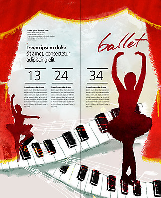 PSD 템플릿 편집 표지디자인 북디자인 출판디자인 여자 실루엣 내지 악기 리플렛 포즈 2단접지 북커버 팜플렛 두명 춤 커튼 피아노건반 건반 건반악기 발레 발레리나 이미지템플릿 음악 문화예술 촬영기법 사람 피아노 파일형식
