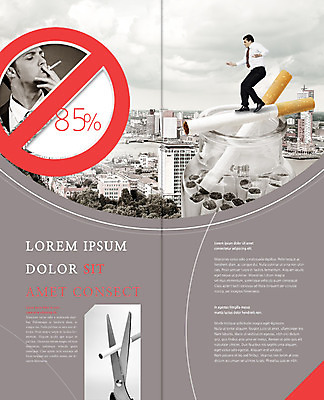 PSD 서양인 템플릿 편집 표지디자인 북디자인 출판디자인 남자 내지 리플렛 2단접지 북커버 유리병 가위 흡연 담배 팜플렛 성인 두명 금지 도시 자르기 금연 이미지템플릿 외국인 캠페인 모션 병_용기 문구용품 사람 사회이슈 파일형식