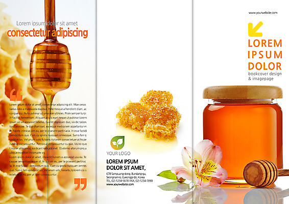 PSD 템플릿 편집 표지디자인 북디자인 출판디자인 표지 꽃 리플렛 북커버 3단접지 팜플렛 사람없음 꿀 벌집 꿀단지 허니디퍼 이미지템플릿 식물 도구 파일형식