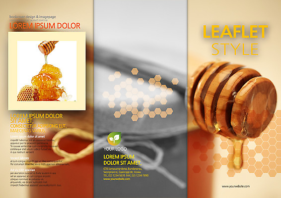 PSD 템플릿 편집 표지디자인 북디자인 출판디자인 표지 리플렛 북커버 3단접지 팜플렛 사람없음 육각형 꿀 벌집 꿀단지 허니디퍼 이미지템플릿 도형 도구 파일형식