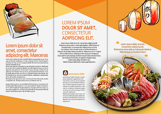 PSD 템플릿 편집 표지디자인 북디자인 출판디자인 내지 리플렛 북커버 3단접지 팜플렛 사람없음 초밥 생선회 연등 일본음식 이미지템플릿 음식 회 등불 불교용품 파일형식