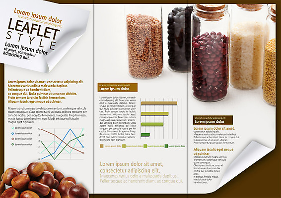 PSD 템플릿 편집 표지디자인 북디자인 출판디자인 내지 리플렛 북커버 식재료 3단접지 유리병 콩 곡류 팜플렛 사람없음 밤 팥 이미지템플릿 병_용기 견과류 파일형식