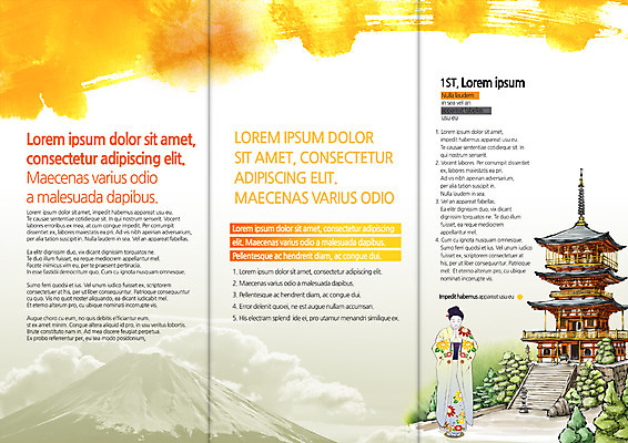 PSD 템플릿 편집 표지디자인 북디자인 출판디자인 여자 내지 리플렛 고건축 일본문화 북커버 3단접지 한명 팜플렛 성인 기모노 일본건축 이미지템플릿 1 동양문화 건축물 외국문화 사람 일본 동양건축 일본전통의상 파일형식