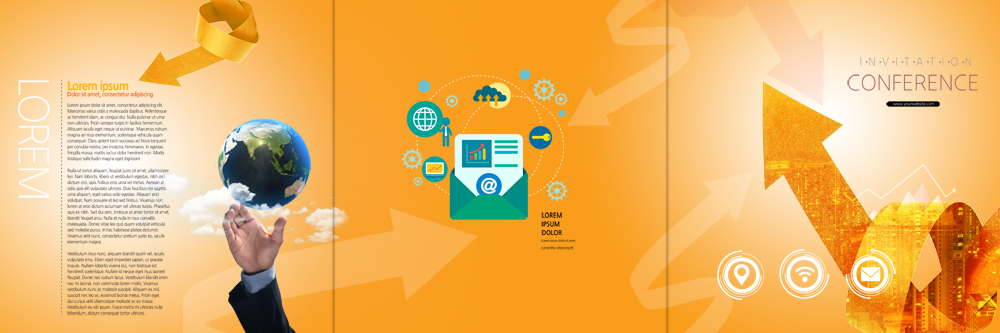 PSD 템플릿 편집 표지디자인 북디자인 손 출판디자인 표지 화살표 지구 리플렛 북커버 비즈니스 3단접지 한명 사람 팜플렛 신체부위 이메일 엉킴 이미지템플릿 1 파일형식