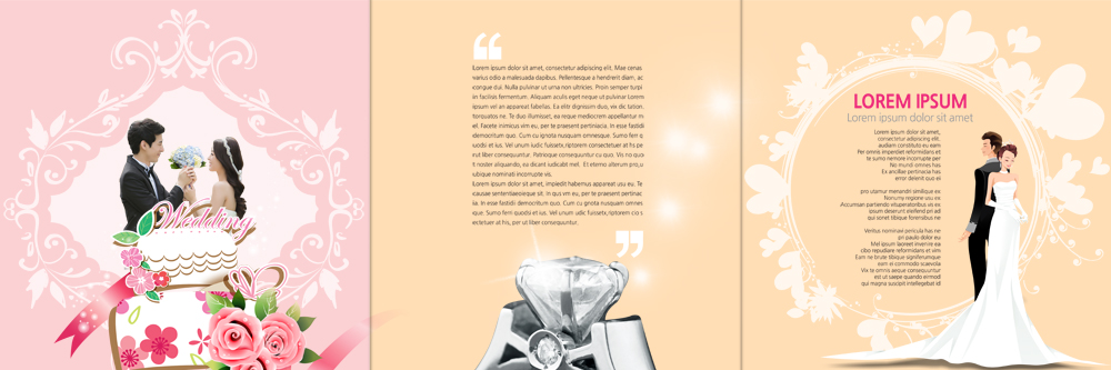 PSD 템플릿 편집 표지디자인 북디자인 커플 출판디자인 여자 남자 꽃 내지 신부 리플렛 웨딩드레스 신랑 북커버 3단접지 신혼부부 정장 턱시도 팜플렛 여러명 20대 성인 한국인 등맞대기 웨딩케이크 결혼반지 이미지템플릿 식물 부부 드레스 옷 다수 결혼 관계 모션 사람 동양인 청년 케이크 반지 신혼 파일형식