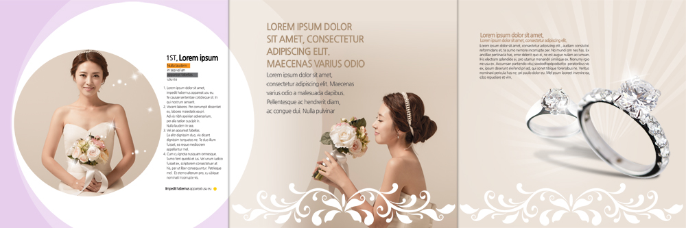 PSD 템플릿 편집 표지디자인 북디자인 출판디자인 여자 내지 신부 리플렛 부케 웨딩드레스 북커버 3단접지 팜플렛 성인 두명 30대 한국인 결혼반지 이미지템플릿 드레스 꽃다발 결혼 사람 동양인 장년 반지 파일형식