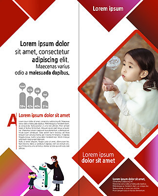 PSD 템플릿 편집 표지디자인 북디자인 출판디자인 여자 내지 어린이 리플렛 겨울 2단접지 북커버 눈사람 팜플렛 성인 세명 한국인 불기 겨울옷 이미지템플릿 옷 계절 모션 사람 동양인 파일형식