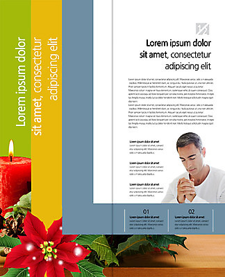 PSD 백인 템플릿 편집 표지디자인 북디자인 출판디자인 남자 내지 기독교 리플렛 40대 크리스마스 2단접지 북커버 초 촛불 한명 팜플렛 상반신 성인 눈감음 기도 손모으기 이미지템플릿 서양인 1 기념일 종교 중년 모션 사람 손짓 파일형식