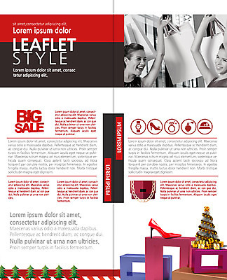 PSD 백인 템플릿 편집 표지디자인 북디자인 출판디자인 여자 내지 리플렛 크리스마스 2단접지 북커버 팜플렛 20대 성인 두명 친구 쇼핑 쇼핑백 크리스마스트리 세일 하이힐 이미지템플릿 서양인 기념일 구두 가방 관계 사람 청년 여성화 파일형식