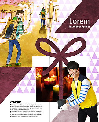 PSD 템플릿 편집 표지디자인 북디자인 출판디자인 남자 내지 리플렛 2단접지 북커버 초 촛불 팜플렛 20대 성인 세명 한국인 조끼 봉사 도움 사회봉사 지게 연탄 연탄배달 이미지템플릿 컨셉 사람 동양인 청년 외투 배송 파일형식