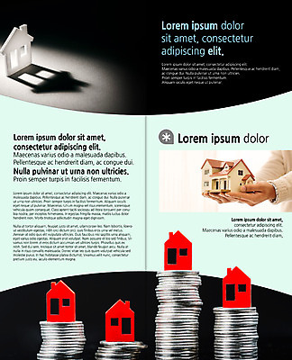 PSD 템플릿 편집 표지디자인 북디자인 손 출판디자인 내지 리플렛 2단접지 북커버 부동산 주택 한명 들기 팜플렛 신체부위 쌓기 동전 집모양 이미지템플릿 모양 1 돈 모션 사람 건물 재산 파일형식