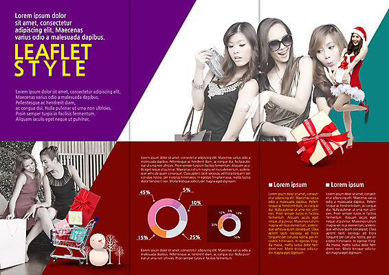 PSD 외국인 백인 템플릿 편집 표지디자인 북디자인 출판디자인 여자 내지 리플렛 크리스마스 북커버 3단접지 눈사람 산타옷 팜플렛 여러명 20대 성인 선물상자 쇼핑 쇼핑카 이미지템플릿 서양인 옷 기념일 다수 선물 사람 인종 청년 상자 카트 파일형식