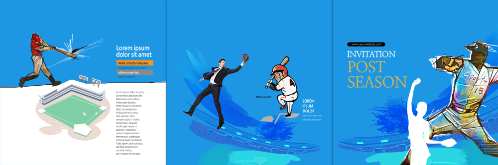 PSD 백인 템플릿 편집 표지디자인 북디자인 출판디자인 표지 남자 실루엣 리플렛 북커버 3단접지 정장 팜플렛 여러명 20대 성인 경기장 야구 타자 야구선수 투수 야구장 이미지템플릿 서양인 옷 다수 스포츠시설 운동선수 촬영기법 사람 청년 구기 파일형식