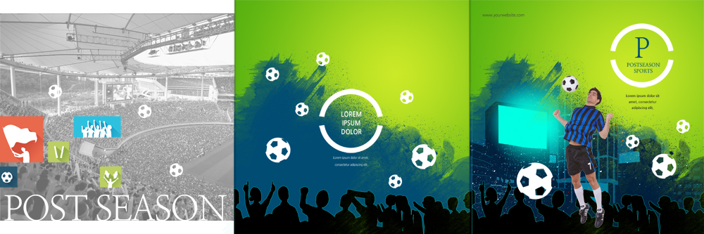 PSD 백인 템플릿 편집 표지디자인 북디자인 출판디자인 표지 남자 리플렛 북커버 3단접지 축구공 응원 축구선수 팜플렛 여러명 20대 성인 축구 군중 이미지템플릿 서양인 다수 공 축구용품 운동선수 사람 청년 구기 파일형식
