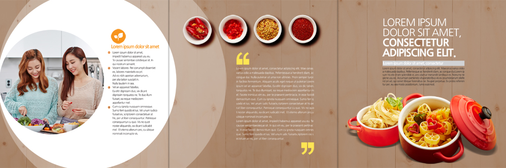 PSD 템플릿 편집 표지디자인 북디자인 출판디자인 여자 내지 리플렛 북커버 3단접지 파스타 요리 팜플렛 20대 성인 두명 친구 한국인 양념 냄비 파스타면 이미지템플릿 관계 서양음식 사람 동양인 청년 면류 솥 파일형식