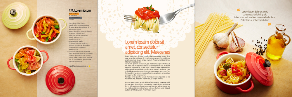 PSD 템플릿 편집 표지디자인 북디자인 출판디자인 내지 리플렛 포크 토마토 북커버 식재료 3단접지 마늘 팜플렛 사람없음 올리브오일 냄비 파스타면 이미지템플릿 식기 채소 파스타 면류 기름_음식 솥 파일형식
