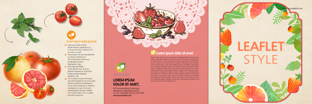 PSD 템플릿 편집 표지디자인 북디자인 출판디자인 표지 리플렛 토마토 북커버 3단접지 방울토마토 딸기 팜플렛 사람없음 체리 허브 자몽 이미지템플릿 레이스천 식물 채소 과일 직물 파일형식