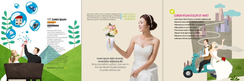 PSD 템플릿 편집 표지디자인 북디자인 커플 출판디자인 여자 남자 내지 신부 리플렛 부케 웨딩드레스 신랑 북커버 벤치 3단접지 신혼부부 팜플렛 여러명 성인 30대 한국인 스쿠터 승차 예물 이미지템플릿 부부 드레스 꽃다발 다수 결혼 의자 관계 모션 사람 동양인 장년 오토바이 신혼 파일형식