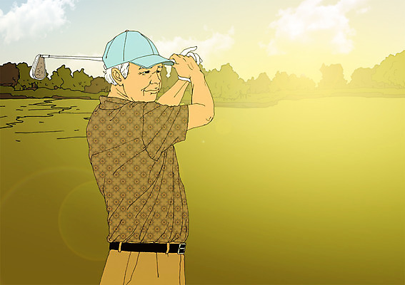 주간 PSD 모자 할아버지 노년 남자 골프 일러스트 골프장 한명 야외 실버라이프 청춘 운동 골프채 열정 활기 국내일러스트 자연요소 1 라이프스타일 잡화 감정 컨셉 스포츠시설 골프용품 건강 사람 성인 구기 파일형식