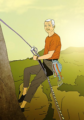 주간 PSD 할아버지 노년 남자 일러스트 산 한명 야외 실버라이프 청춘 열정 암벽등반 활기 암벽등반가 국내일러스트 자연요소 1 라이프스타일 감정 컨셉 사람 성인 등산 파일형식