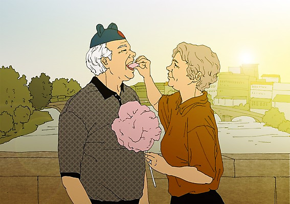 주간 PSD 모자 커플 여자 할아버지 노년 남자 할머니 일러스트 야외 두명 건물 실버라이프 청춘 마을 노부부 다리 먹기 열정 활기 솜사탕 국내일러스트 자연요소 라이프스타일 건축물 부부 잡화 감정 컨셉 관계 모션 디저트 사람 성인 신체부위 파일형식