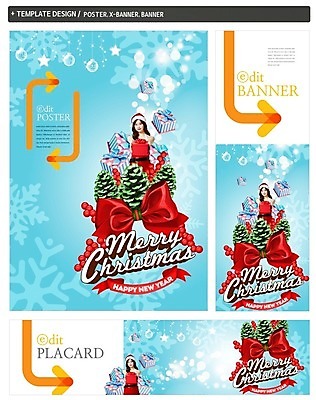PSD 템플릿 배너 배너템플릿 여자 가로배너 ZIP 포스터 리본 세로배너 크리스마스 산타옷 눈꽃 한명 상반신 20대 성인 앞모습 선물상자 세트 장식볼 한국인 현수막 솔방울 1 옷 기념일 뷰포인트 눈_날씨 선물 사람 동양인 청년 장식 가로 세로 상자 파일형식