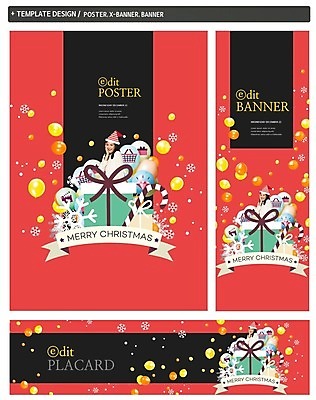 PSD 서양인 템플릿 배너 배너템플릿 여자 가로배너 ZIP 포스터 세로배너 크리스마스 산타모자 눈꽃 한명 성인 선물상자 세트 현수막 풍선 크리스마스지팡이 외국인 모자_잡화 1 기념일 지팡이 눈_날씨 선물 사람 가로 세로 상자 파일형식