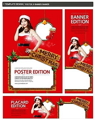 PSD 템플릿 배너 배너템플릿 여자 가로배너 ZIP 포스터 세로배너 허리손 크리스마스 산타옷 한명 상반신 20대 성인 앞모습 세트 한국인 종 현수막 크리스마스양말 1 옷 기념일 뷰포인트 포즈 크리스마스장식 양말 사람 동양인 청년 가로 세로 파일형식