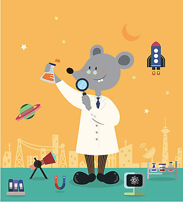 동물 구름 직업 캐릭터 별 동물캐릭터 일러스트 돋보기 실험기구 사람없음 건물 모니터 망원경 행성 달 실험복 플랫 쥐 우주선 과학자 전봇대 비커 자석 U자형자석 일러캐릭터 AI파일 자연요소 건축물 공공시설 과학 컴퓨터 우주 가운 설치류 학자 파일형식 벡터