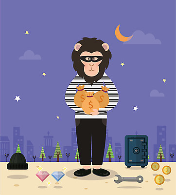 나무 동물 구름 직업 캐릭터 모자 별 동물캐릭터 가로등 일러스트 사람없음 건물 동전 달 스패너 돈자루 플랫 보석 도둑 절도 금고 침팬지 일러캐릭터 AI파일 자연요소 식물 건축물 잡화 공공시설 돈 포유류 공구 범죄 광석 범죄인 파일형식 벡터