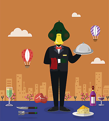 나무 동물 구름 직업 캐릭터 식기 접시 동물캐릭터 가로등 와인잔 일러스트 꽃나무 스테이크 사람없음 건물 열기구 플랫 웨이터 와인병 청둥오리 치즈케이크 일러캐릭터 AI파일 자연요소 식물 건축물 공공시설 꽃 술잔 항공교통 병_용기 오리 서양음식 케이크 와인 파일형식 벡터