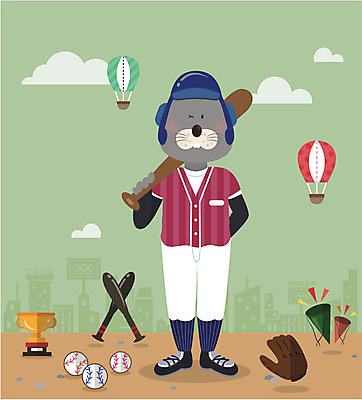 동물 구름 직업 캐릭터 동물캐릭터 일러스트 사람없음 건물 야구 응원용품 야구방망이 야구용품 열기구 야구선수 야구글러브 플랫 물개 트로피 야구공 야구복 야구헬멧 일러캐릭터 AI파일 자연요소 건축물 스포츠용품 공 포유류 항공교통 운동선수 운동복 구기 바다동물 글러브 헬멧 상_우승 오브젝트 파일형식 벡터