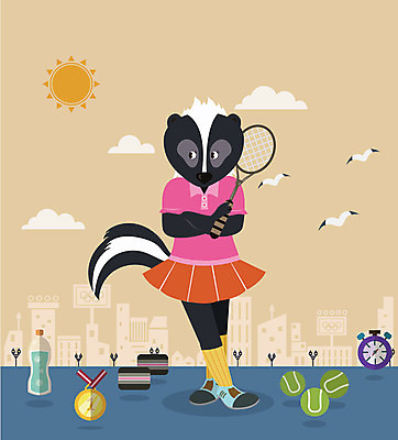 동물 구름 직업 캐릭터 동물캐릭터 가로등 일러스트 갈매기 사람없음 건물 태양 테니스 테니스라켓 플랫 테니스공 물병 메달 금메달 테니스선수 스컹크 초시계 일러캐릭터 AI파일 자연요소 건축물 공공시설 시계 공 조류 운동선수 구기 라켓 테니스용품 물통 상_상패 파일형식 벡터