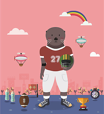 동물 구름 직업 캐릭터 동물캐릭터 무지개 가로등 일러스트 사람없음 건물 미식축구 열기구 깃발 플랫 개나리 물통 트로피 럭비공 미식축구선수 수달 초시계 일러캐릭터 AI파일 자연요소 건축물 공공시설 꽃 시계 공 항공교통 운동선수 구기 상_우승 럭비용품 파일형식 벡터