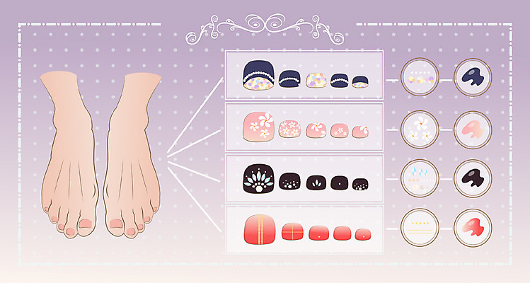 여자 일러스트 발 한명 성인 신체부위 뷰티 네일아트 페디큐어 국내일러스트 AI파일 1 사람 파일형식 벡터