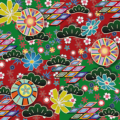 문양 꽃 백그라운드 꽃무늬 패턴 꽃백그라운드 일러스트 사람없음 소나무 자연문양 일본전통 식물패턴 플라워패턴 국내일러스트 AI파일 나무 식물 전통 무늬 자연 일본 파일형식 벡터