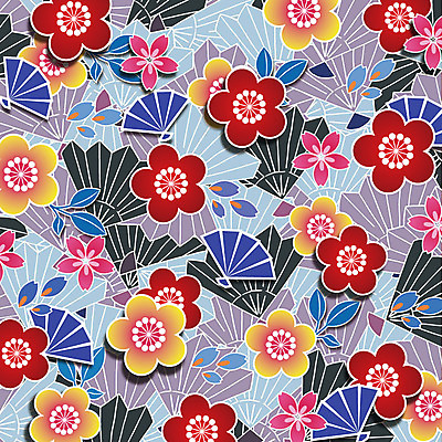 문양 꽃 백그라운드 꽃무늬 패턴 꽃백그라운드 일러스트 사람없음 자연문양 일본전통 식물패턴 플라워패턴 국내일러스트 AI파일 식물 전통 무늬 자연 일본 파일형식 벡터