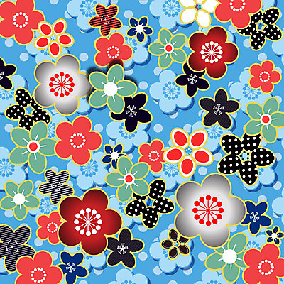 문양 꽃 백그라운드 꽃무늬 패턴 꽃백그라운드 일러스트 사람없음 자연문양 일본전통 식물패턴 플라워패턴 국내일러스트 AI파일 식물 전통 무늬 자연 일본 파일형식 벡터