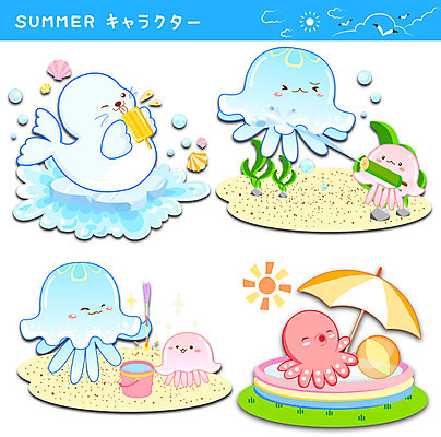 동물 구름 스티커 일러스트 갈매기 조개 아이스크림 수영장 사람없음 여름 세트 태양 바구니 파라솔 해조류 비치볼 물개 일본어 문어 해파리 막대아이스크림 물총 물총놀이 물총싸움 국내일러스트 AI파일 자연요소 문자 계절 공 포유류 놀이 조류 어패류 디저트 연체동물 바캉스용품 바다동물 수중동물 해양식물 자포동물 싸움 파일형식 벡터