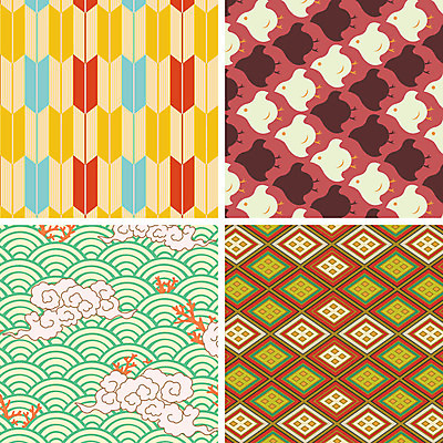 구름 문양 파도 백그라운드 패턴 일러스트 조류 화살 사람없음 세트 다양 산호 일본전통 마름모 물떼새 국내일러스트 AI파일 자연요소 도형 동물 전통 바다 다수 무늬 일본 자포동물 파일형식 벡터