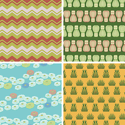 문양 백그라운드 패턴 일러스트 국화 사람없음 세트 다양 일본전통 창포 국내일러스트 AI파일 식물 전통 꽃 다수 무늬 일본 파일형식 벡터